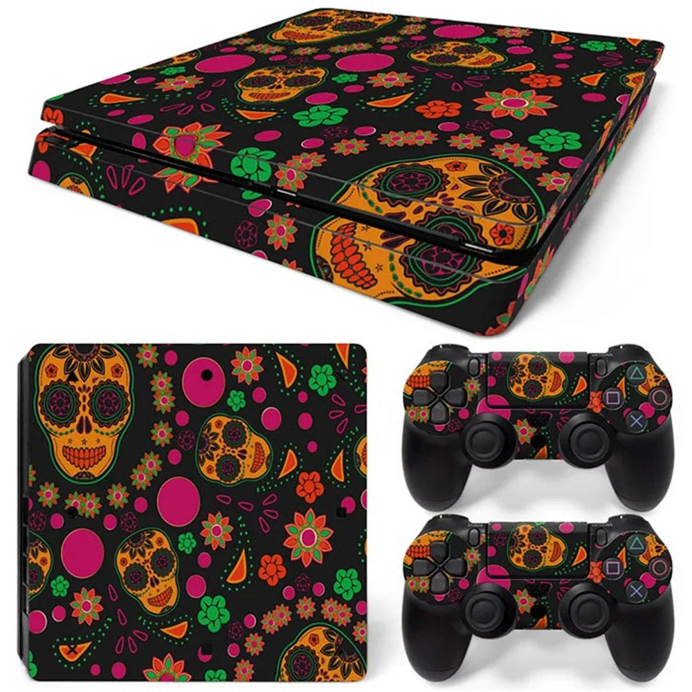 GraveSkin – Skull Edition Vinyl Wrap for PS4 Slim