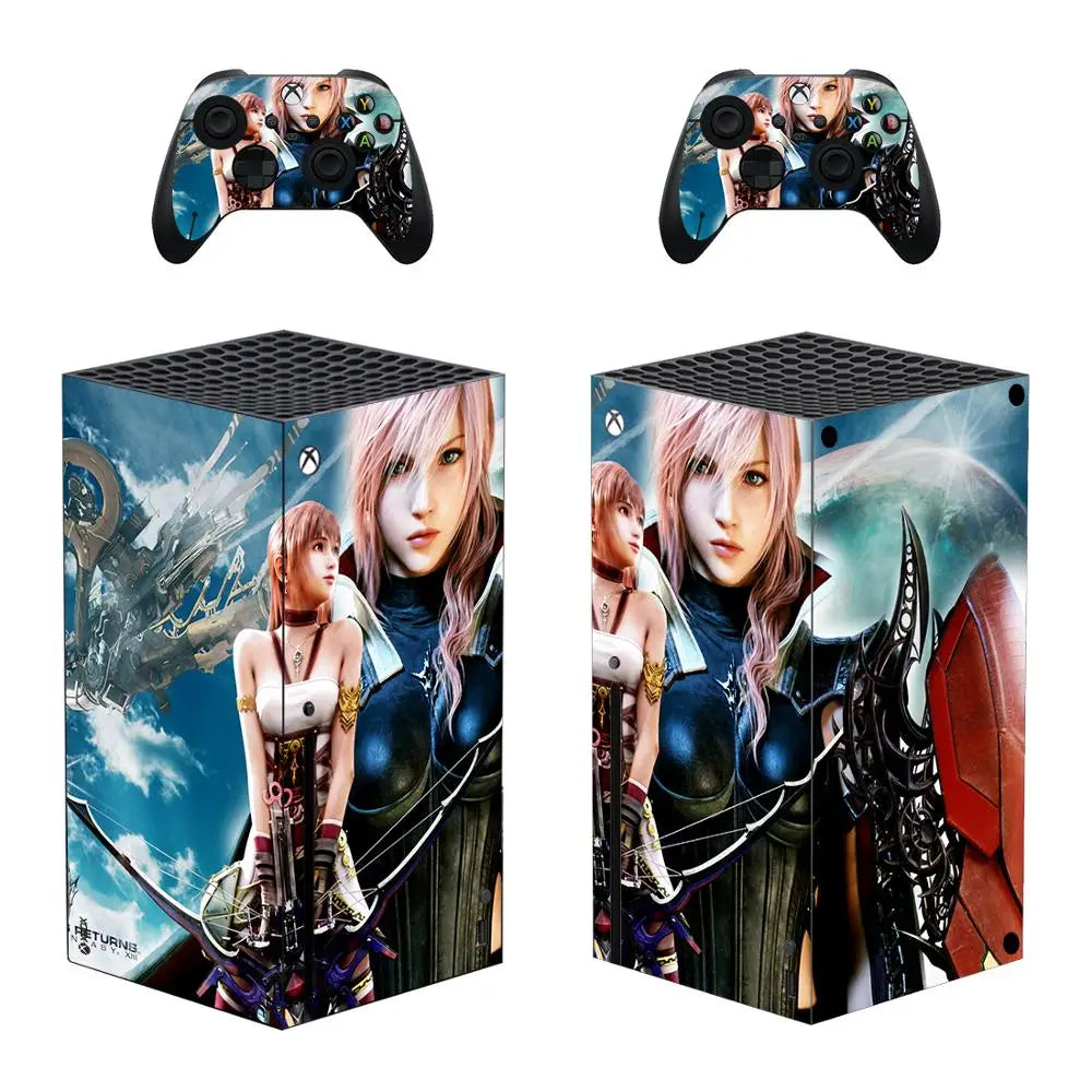 Final Fantasy Xbox Series X Vinyl Wrap Sticker – Legendary Fantasy Edition