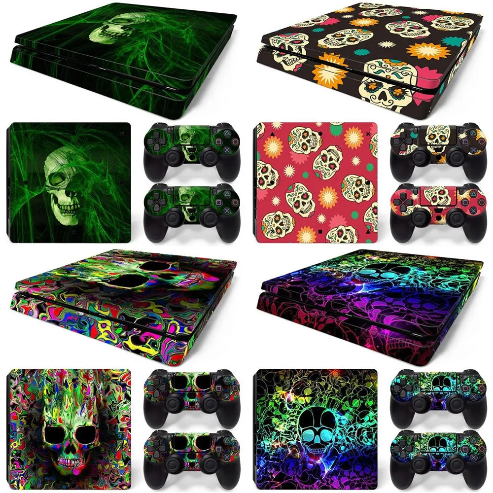 GraveSkin – Skull Edition Vinyl Wrap for PS4 Slim