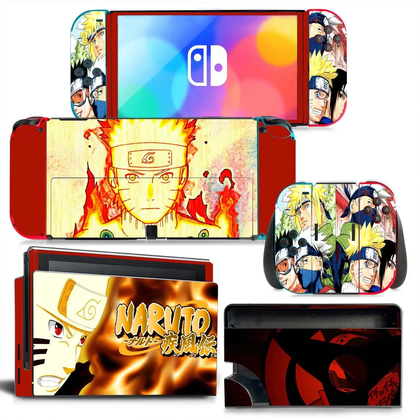 Dragon Ball Goku Vegeta Naruto Skin Cover Sticker Decal for Nintendo Switch OLED Console Joy-con Controller Dock Skin Vinyl