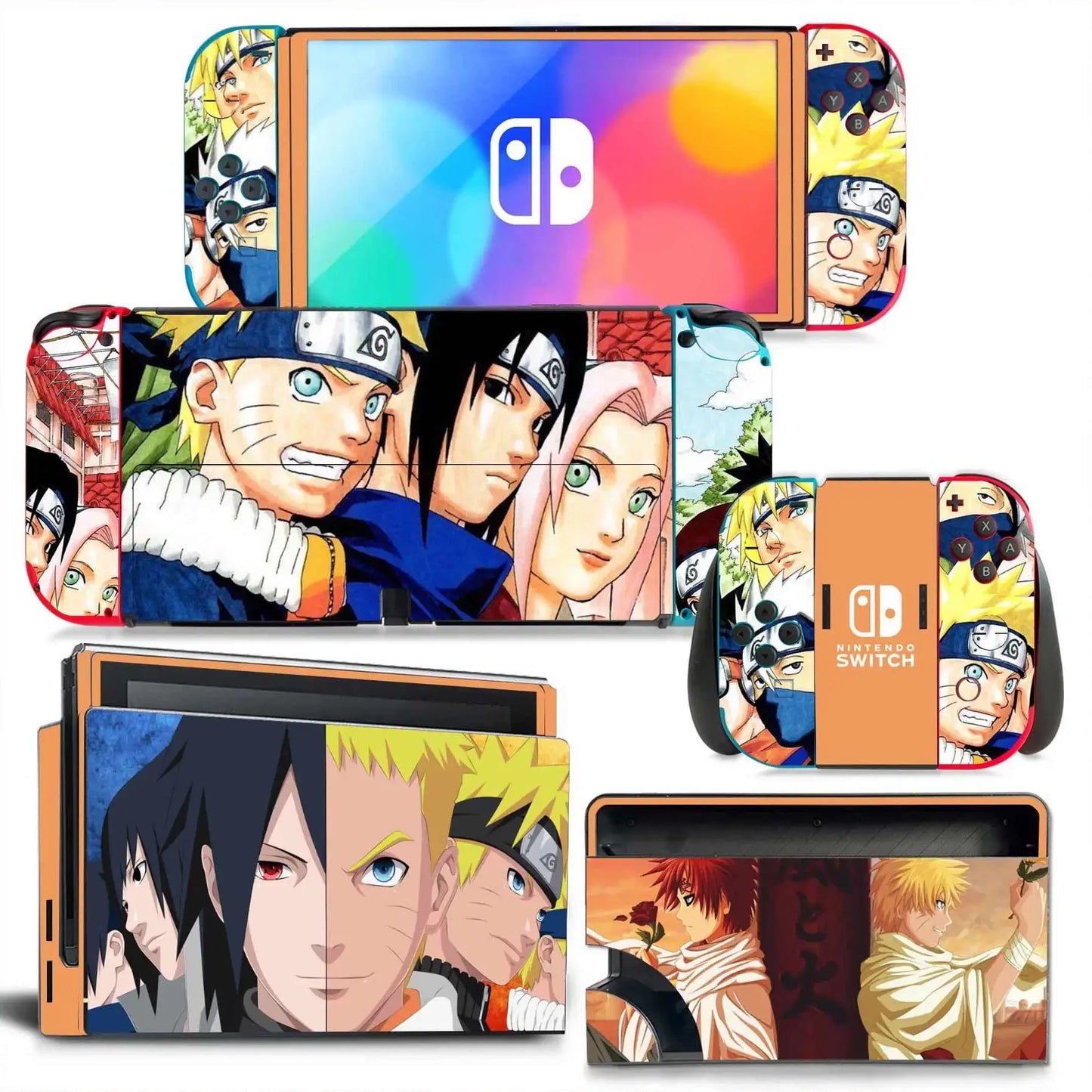 Dragon Ball Goku Vegeta Naruto Skin Cover Sticker Decal for Nintendo Switch OLED Console Joy-con Controller Dock Skin Vinyl