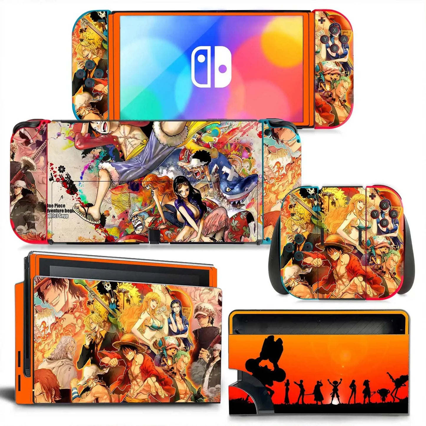 Dragon Ball Goku Vegeta Naruto Skin Cover Sticker Decal for Nintendo Switch OLED Console Joy-con Controller Dock Skin Vinyl