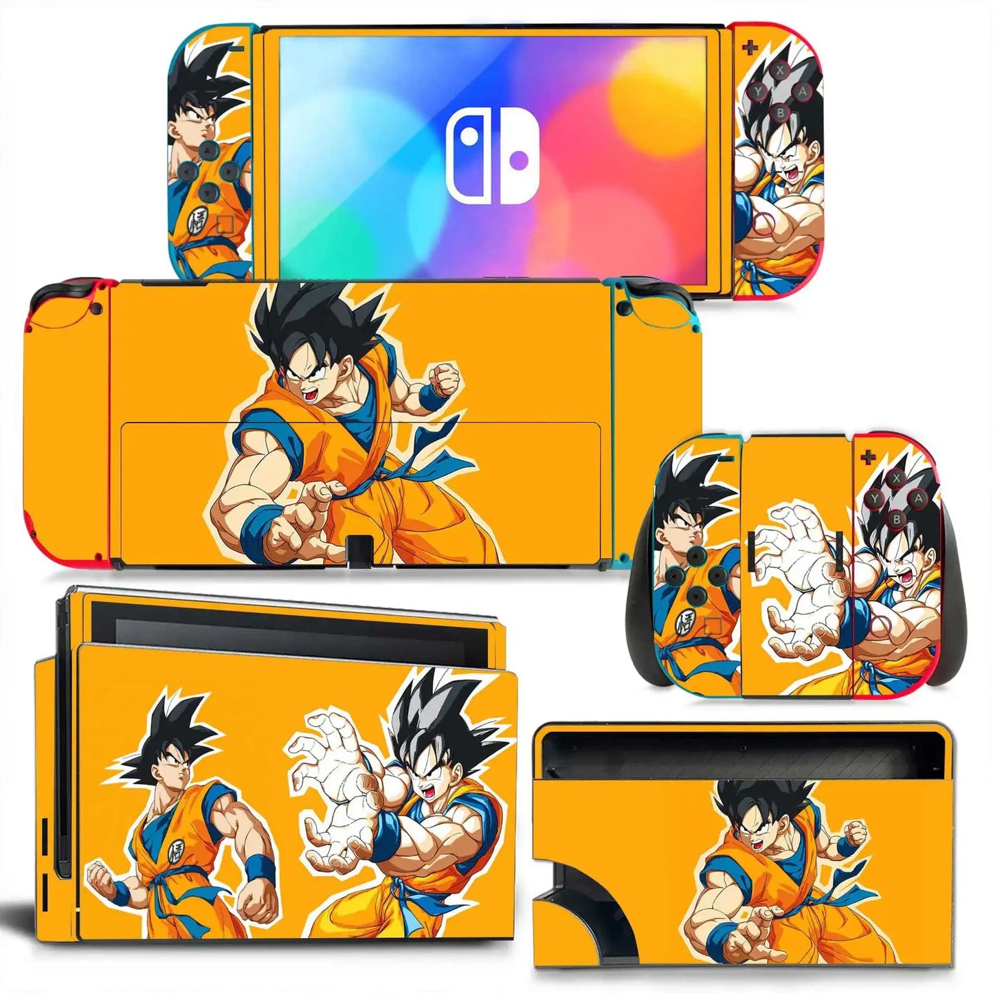 Dragon Ball Goku Vegeta Naruto Skin Cover Sticker Decal for Nintendo Switch OLED Console Joy-con Controller Dock Skin Vinyl
