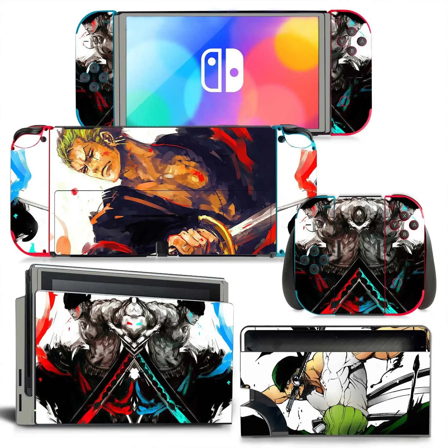 Dragon Ball Goku Vegeta Naruto Skin Cover Sticker Decal for Nintendo Switch OLED Console Joy-con Controller Dock Skin Vinyl