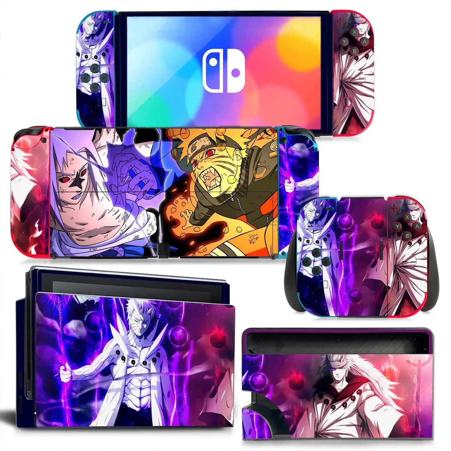 Dragon Ball Goku Vegeta Naruto Skin Cover Sticker Decal for Nintendo Switch OLED Console Joy-con Controller Dock Skin Vinyl