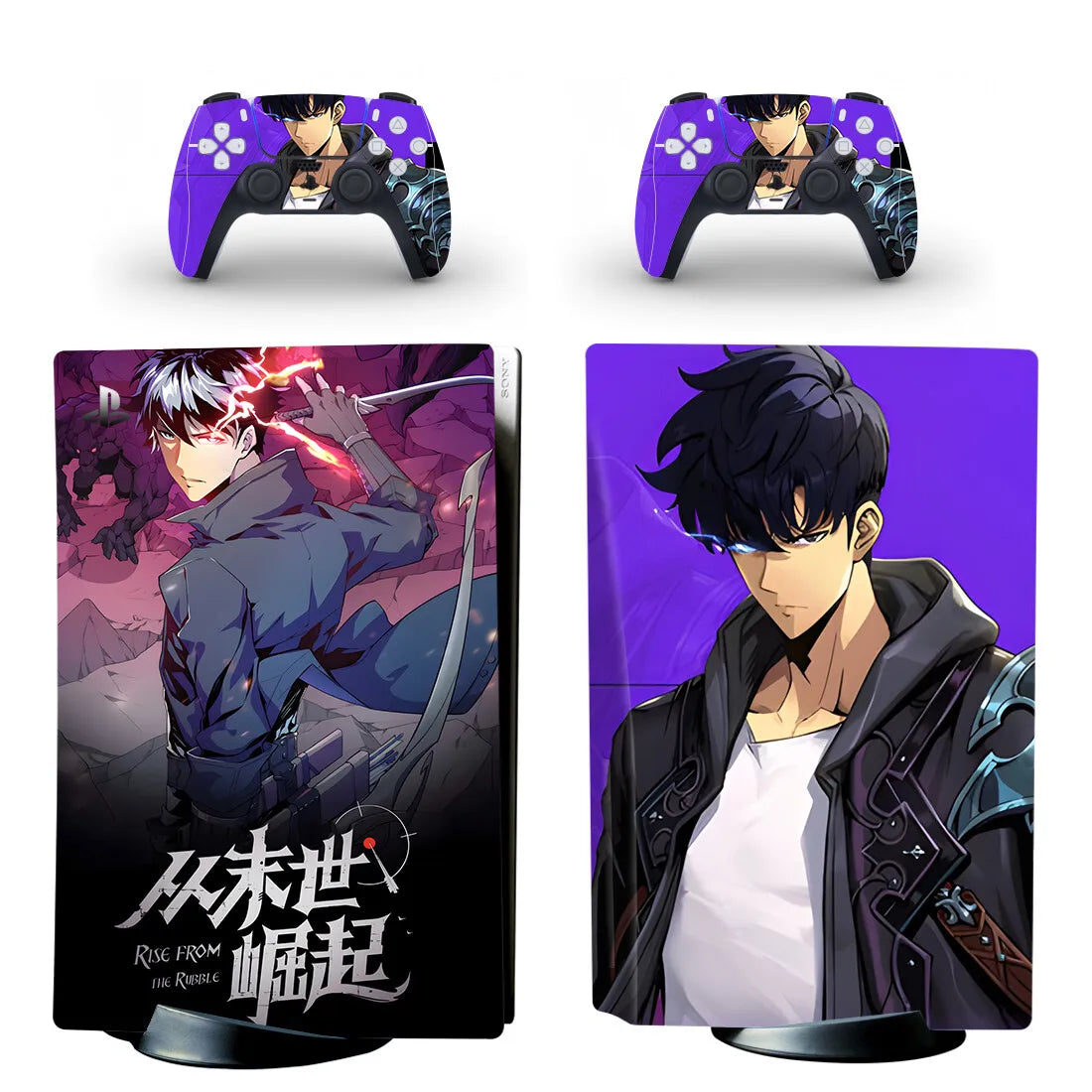 Shadow Rise Vinyl Skin for PS5 Console & Controllers