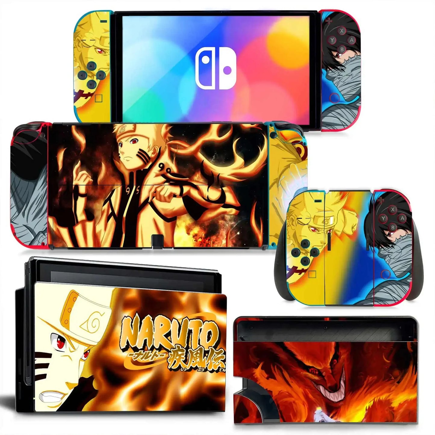 Dragon Ball Goku Vegeta Naruto Skin Cover Sticker Decal for Nintendo Switch OLED Console Joy-con Controller Dock Skin Vinyl