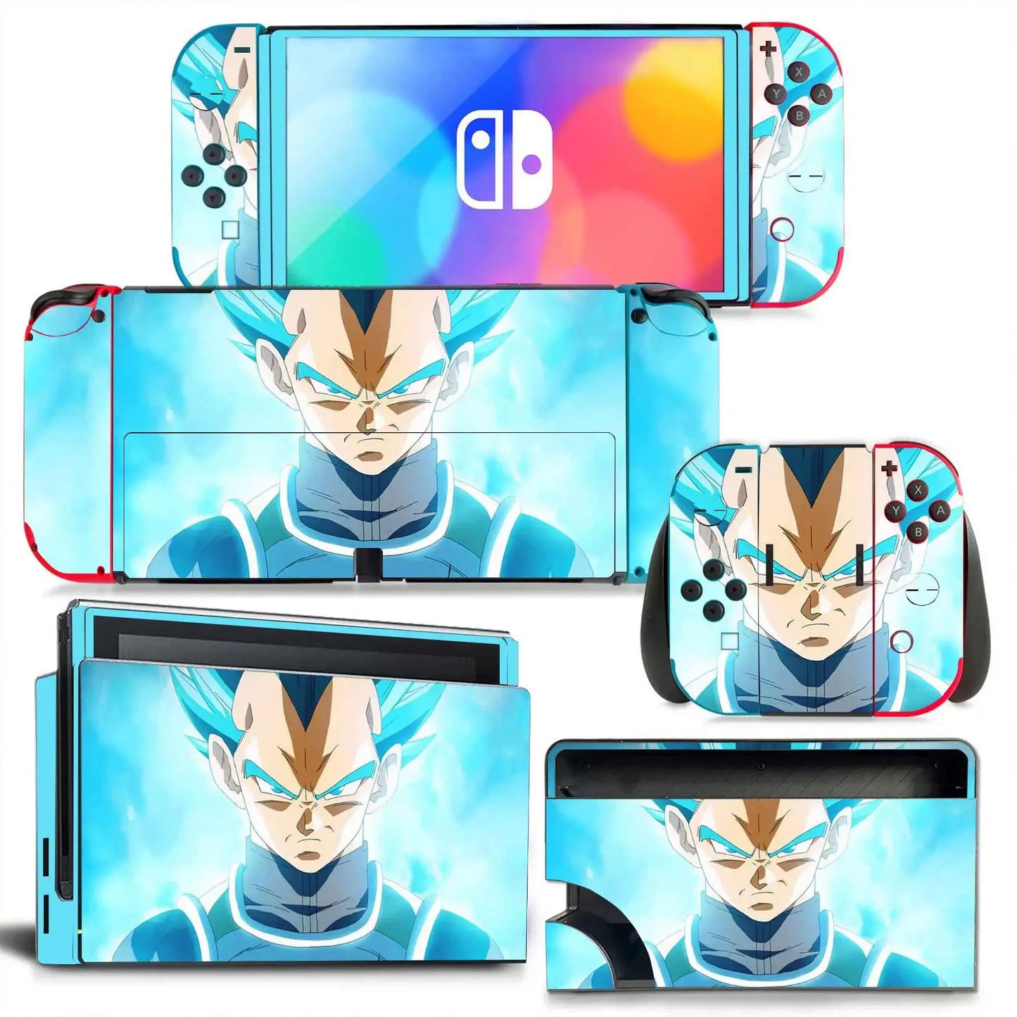 Dragon Ball Goku Vegeta Naruto Skin Cover Sticker Decal for Nintendo Switch OLED Console Joy-con Controller Dock Skin Vinyl