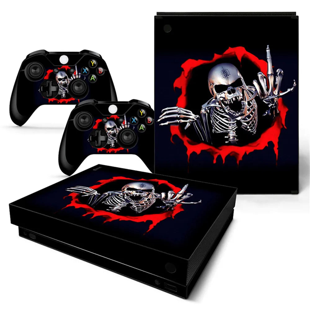 BoneWrap – Skull Edition Vinyl Skin for Xbox One X