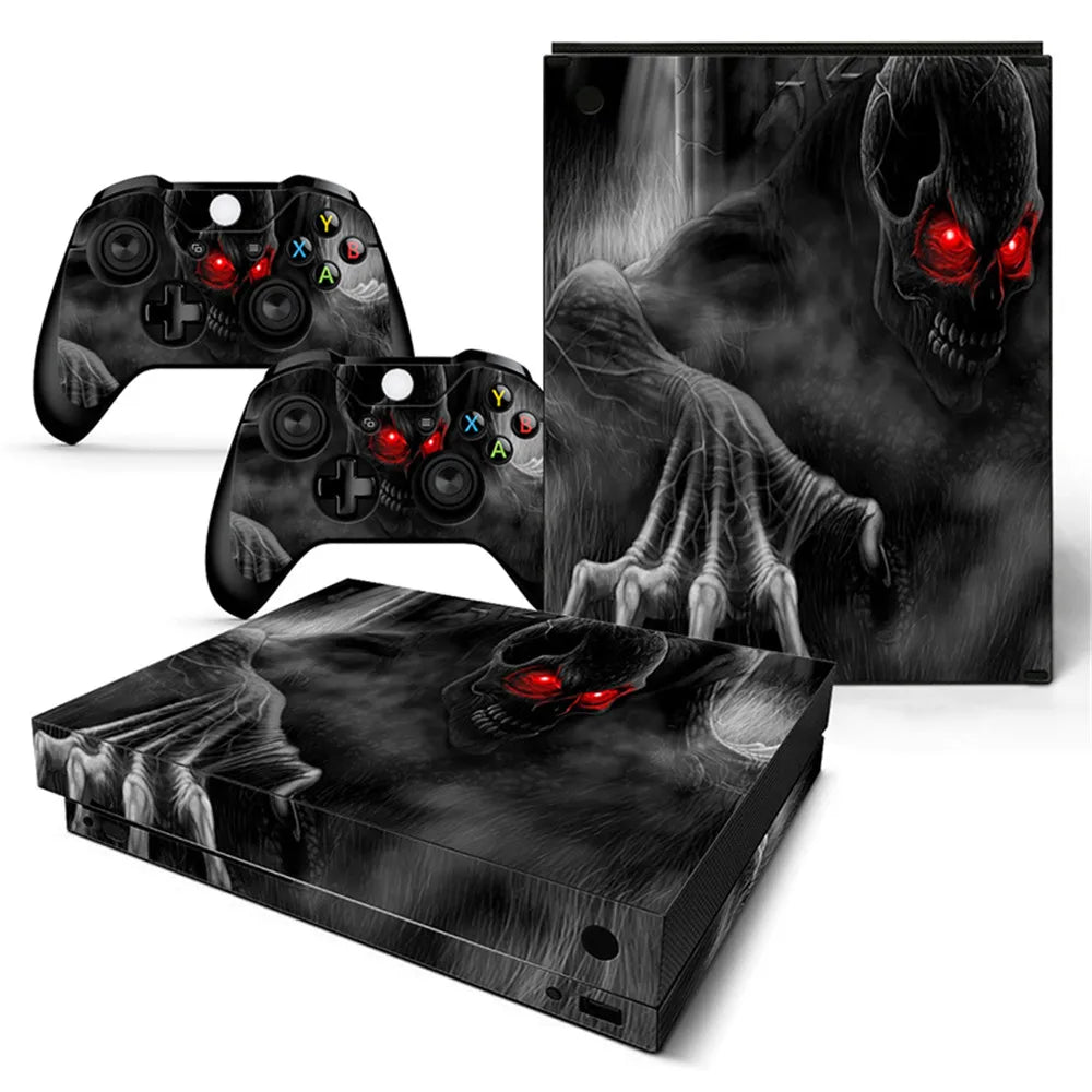 BoneWrap – Skull Edition Vinyl Skin for Xbox One X