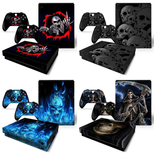BoneWrap – Skull Edition Vinyl Skin for Xbox One X